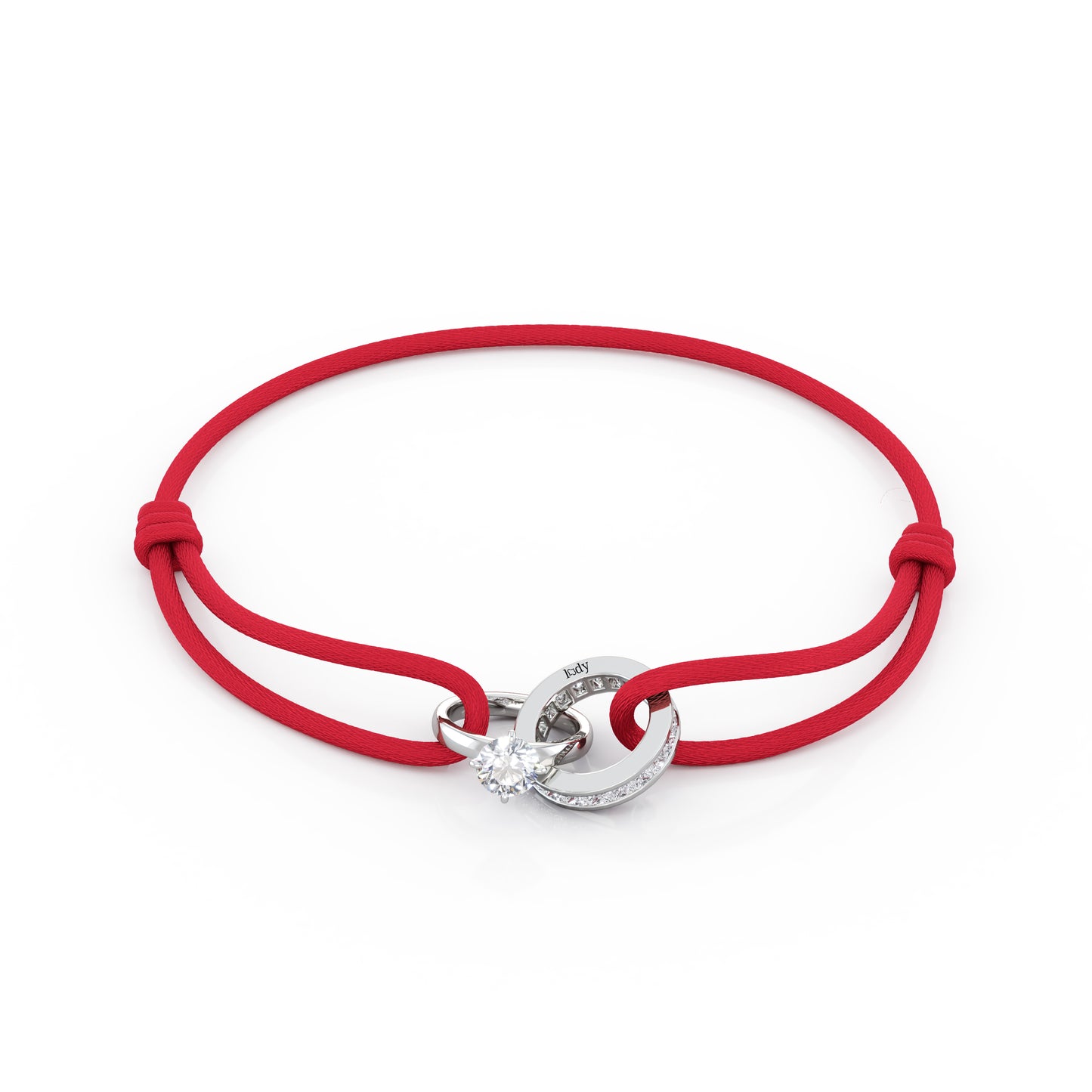Bracelet Promesse Cordon Bordeaux