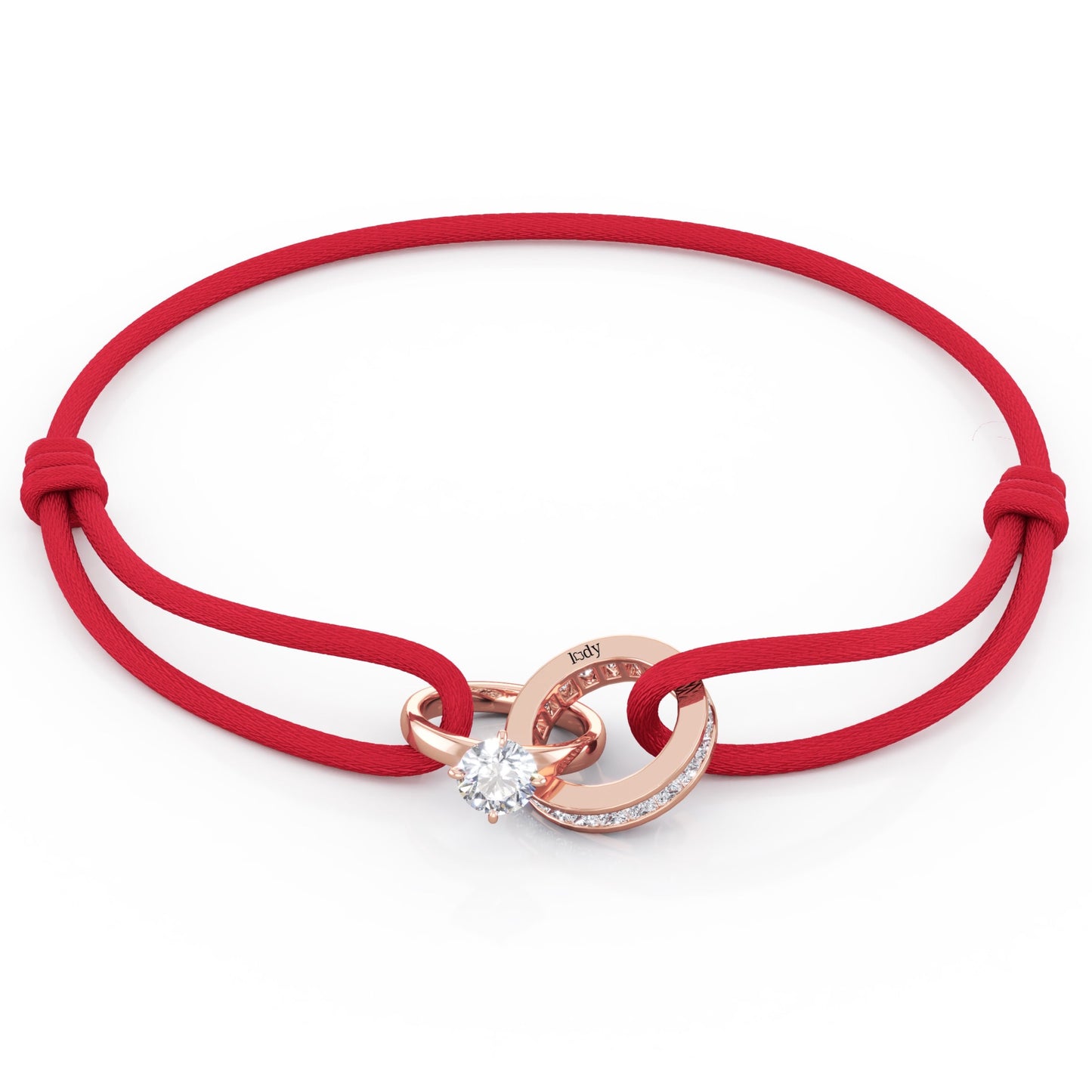 Bracelet Promesse Cordon Bordeaux