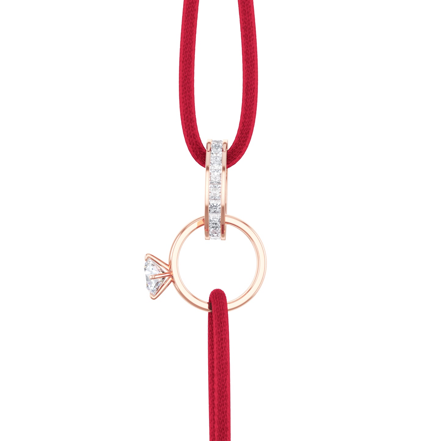 Bracelet Promesse Cordon Bordeaux