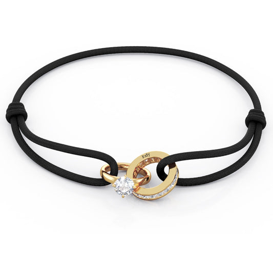 Bracelet Promesse Cordon Noir