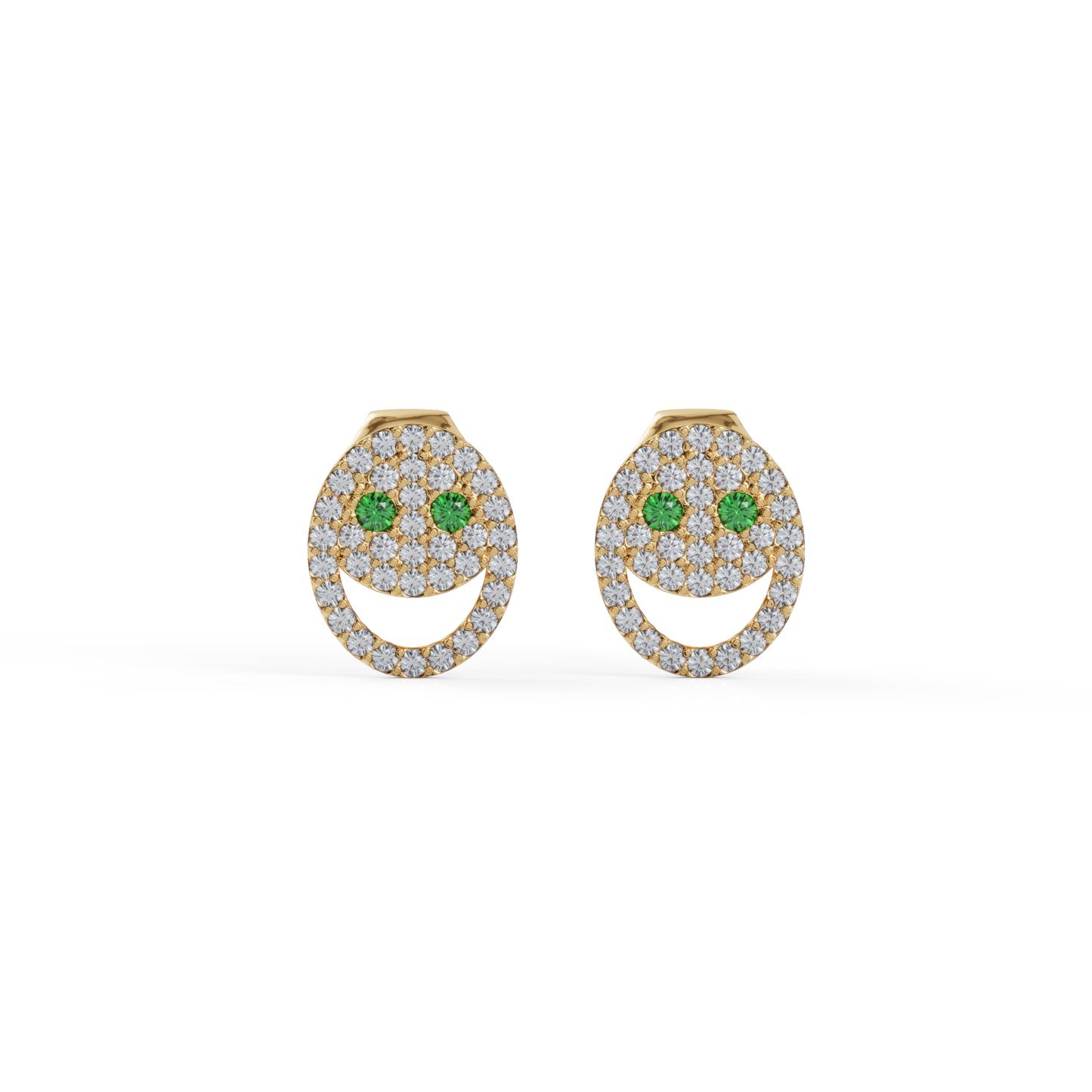 Boucle d'Oreilles Happy Gorgeous Emerald Green