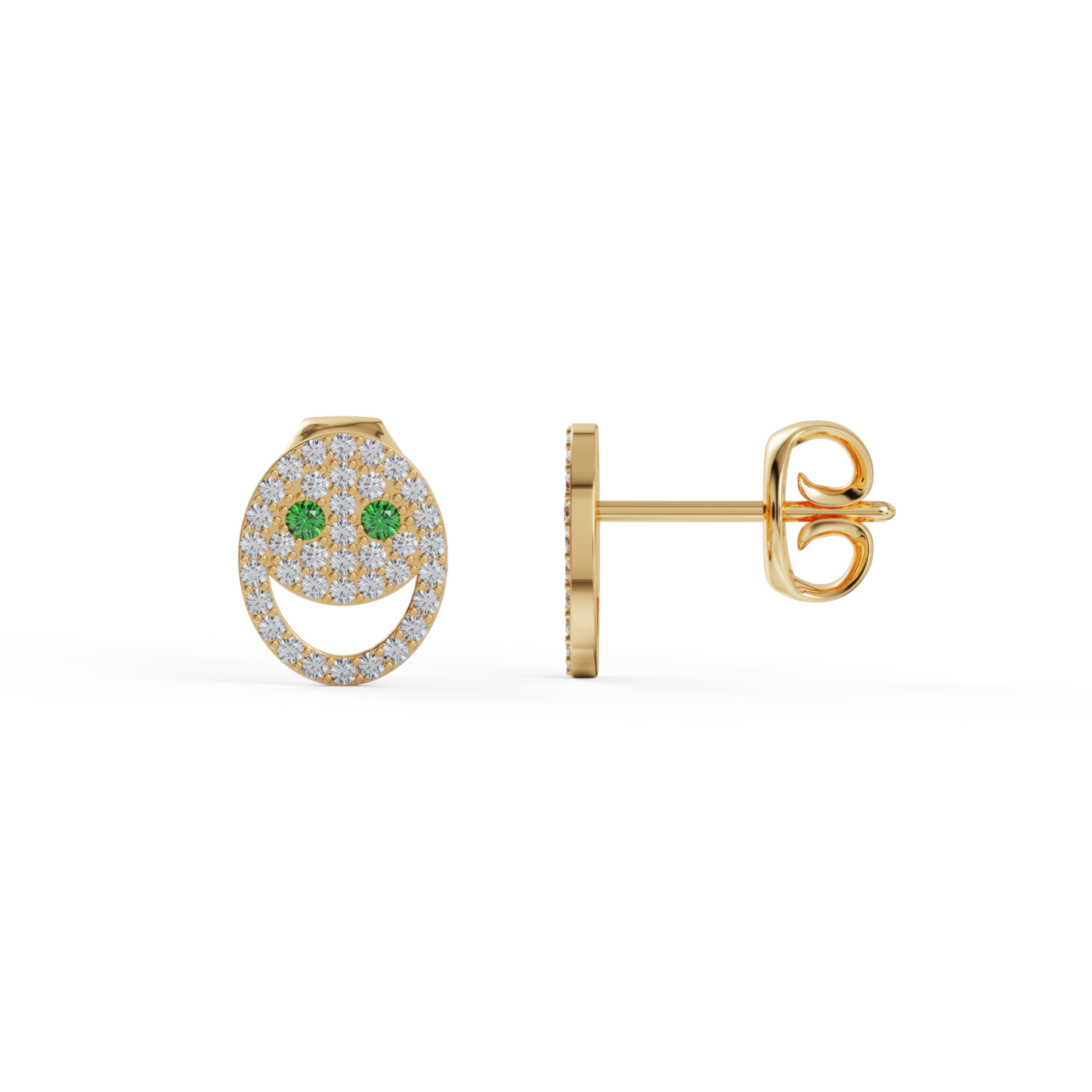 Boucle d'Oreilles Happy Gorgeous Emerald Green