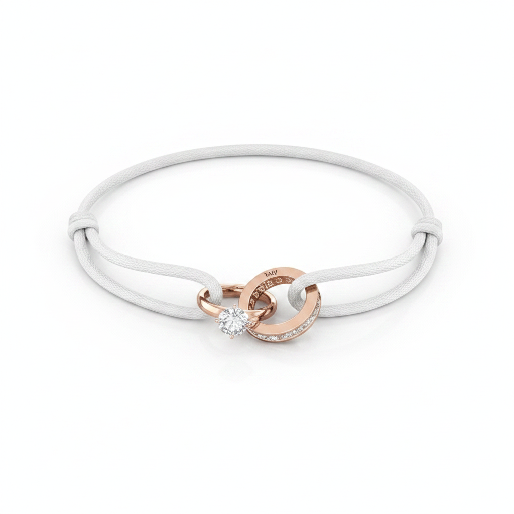 Bracelet Promesse Cordon Blanc