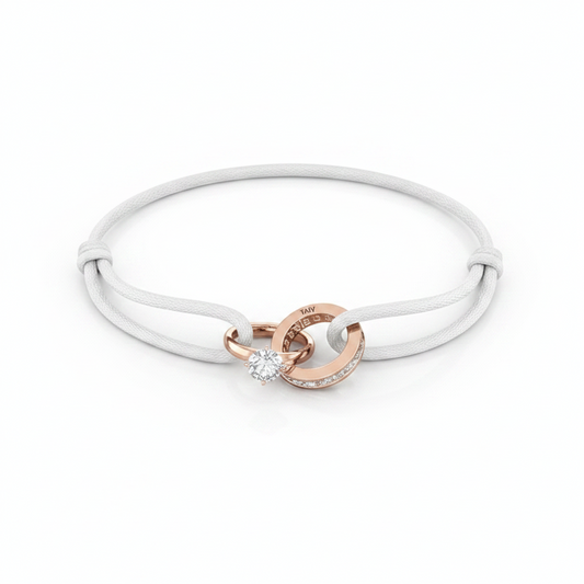 Bracelet Promesse Cordon Blanc
